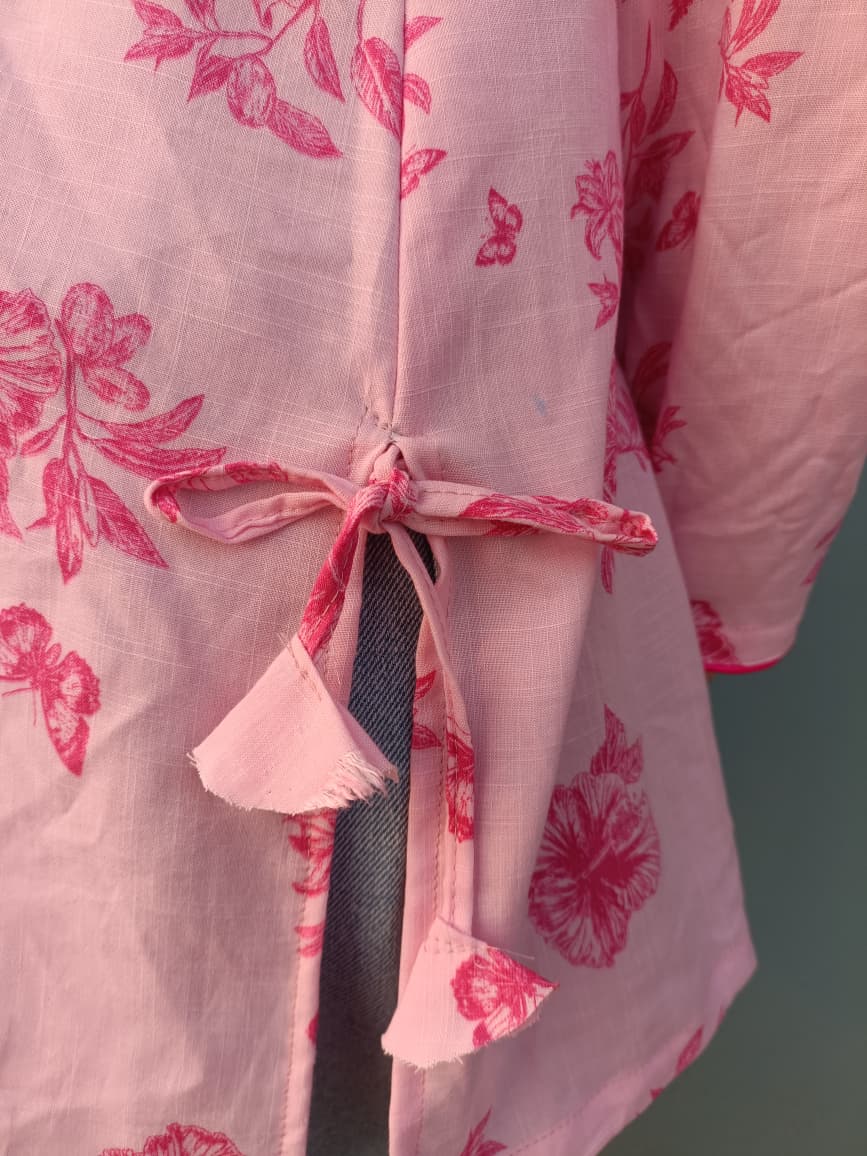 GULBAHAR _ Soft cotton kurti / Full sleeves / V_neck..